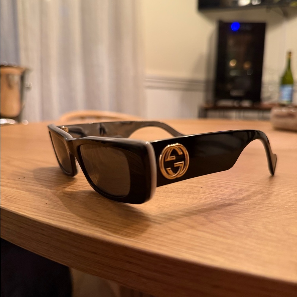 Gucci Black and Gold Women’s Sunglasses
